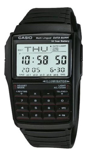 Reloj Casio Analógico Con Databank Para Hombres 41mm