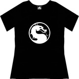 Blusa Mortal Kombat Dama Gamer Tv Camiseta Urbanoz