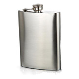 Cantil De Bolso Porta Bebidas Em Aço Inox  230ml