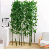 Haste De Bambu Da Sorte Artificial Grande Arranjo Verde 1m