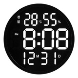 Reloj De Pared, Calendario, Fuente Redonda, Fecha, Grande, S