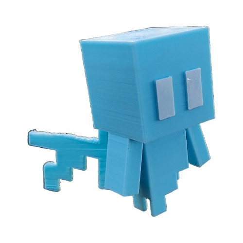 Minecraft Allay Figura Muñeco 3d Pla Pixelados_