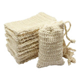 Bolsa De Jabón De Sisal Natural, 60 Unidades, Bolsa Protecto