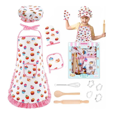 Juego De Chef Para Niño Rol De Cocinas Juguete Disfraz 11pzs | MercadoLibre