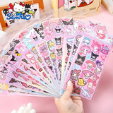 Set 10 Piezas  Stickers Kawaii Kuromi Hello Kitty Sanrio