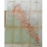 Mapa Antiguo De Sinaloa Original, 1940 (no Copia)