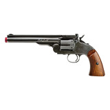 Revolver Airgun Full Metal Co2 Schofield 6 Black 4,5mm - Asg
