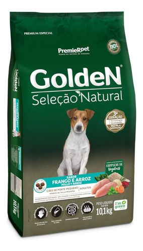 Alimento Golden Perro Raza Pequeña Sabor Pollo Y Arroz, 3kg