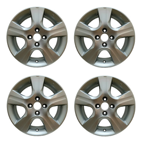 Combo X4 Llantas R15 Honda Fit Original Gris Plata (4x100)