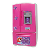 Geladeira Infantil Inverse Sai Água Na Porta 8053 Magic Toys Cor Rosa