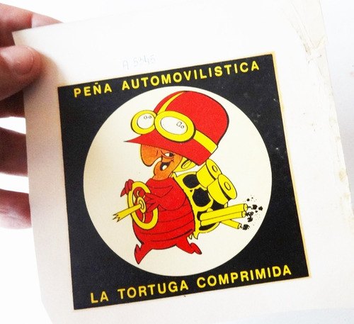 Calco Peña Auto Tortuga Comprimida Club Castelar Antiguo