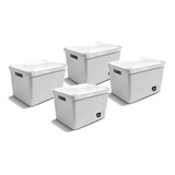 Cajas Organizadoras Plasticas Solid X 4 Unidades 20lts