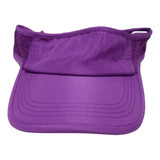 Gorra Visera Deportiva Con Velcro Para Ajustar 15 Pz Morado