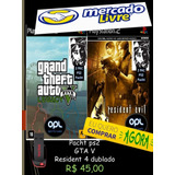 Gta V (super Mod) Resident Evil 4 (dublado)+pen Drive (ps2)