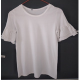 Remera Polo Raph Lauren. Blanca. Mangas Cortas. Talle 8 Nena