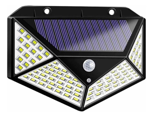 Reflector Led Panel Solar Sensor Mov 3 Funcione 100 Led Ip66
