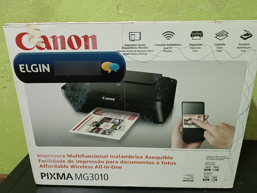 Impressora Canon, Pixma Mg3010, Jato De Tinta, Wifi