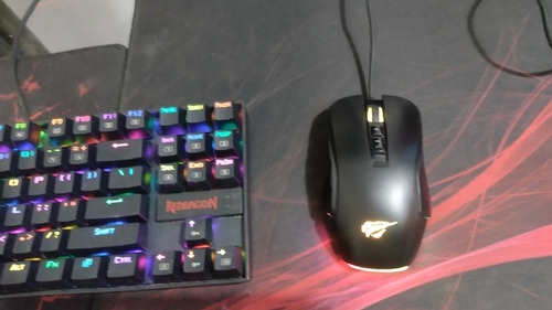 Teclado Gamer Red Dragón Kumara K552rgb Y Mouse Gamer Havit