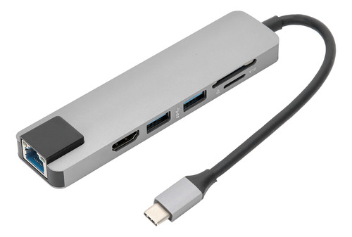 Hub Externo Extendido 6 En 1, Pantalla Usb 3.0 Hdmi Rj45