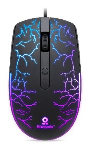 Mouse Brobotix 263946 Usb Iluminado Rgb Storm Negro /vc