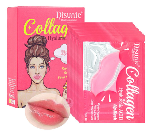 Mascarilla Labial Hidratante Humecta Con Colágeno Pack 10