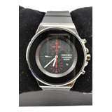 Reloj Seiko Neosport Acero Inox Negro Correa Silicona Hombre