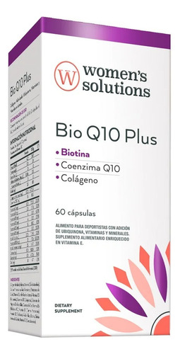 Womens Solutions Bio Q10 Plus 60 Cápsulas