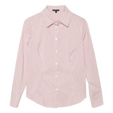 Camisa Mujer Patprimo M/l Rosa Algodón 30010498-72218