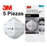 Cubrebocas Mascarilla Respirador 3m N95 Mod. 9010 5 Piezas