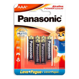 Pilha Alcalina Aaa Palito Panasonic Cartela Com 6 Unidades