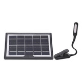 Lámpara De Escritorio Solar Portátil Con Clip De 5 V, Recarg