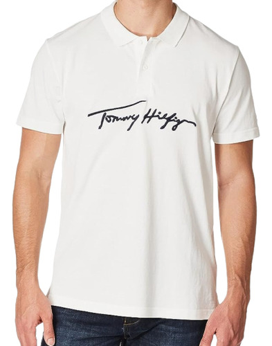 Polo De Hombre Tommy Hilfiger 4604 Signature Bold Logo 7p