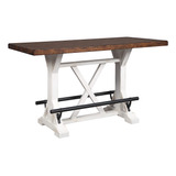 Valebeck Rustic Farmhouse - Mesa De Comedor De 36 Pulgadas D