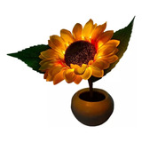 Lámpara Decorativa De Girasol Con Simulación De Flor, Luz No