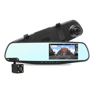 Camara Espejo Retrovisor Frente Y Trasera Auto Full Hd Dvr Ele-Gate | Meses sin interés
