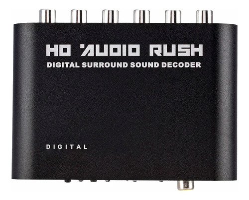 Decodificador Conversor De Canais Audio Digital Analog 5.1