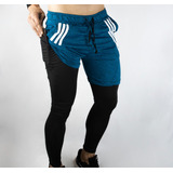 Pantaloneta Con Licra Larga Deportiva Slim Envio Gratis 