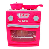 Horno Cocina Infantil Poppi Juguete A Pila Con Luz Y Sonido Color Fucsia