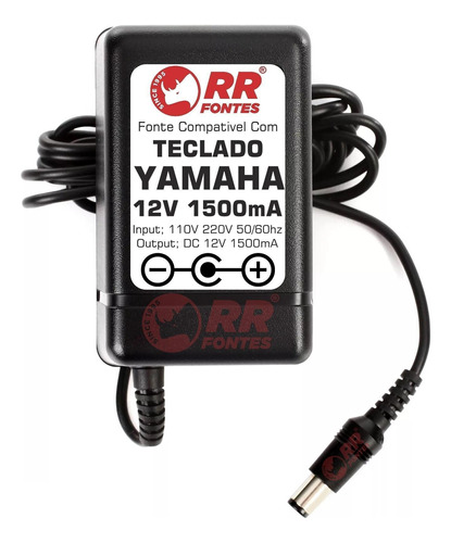 Fonte 12v Para Teclado Yamaha Psr-ew300 Psr-f50 F51 I245 K1