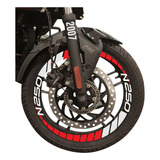 Stickers Reflejantes Para Rin De Moto Pulsar N250 Nid 2007