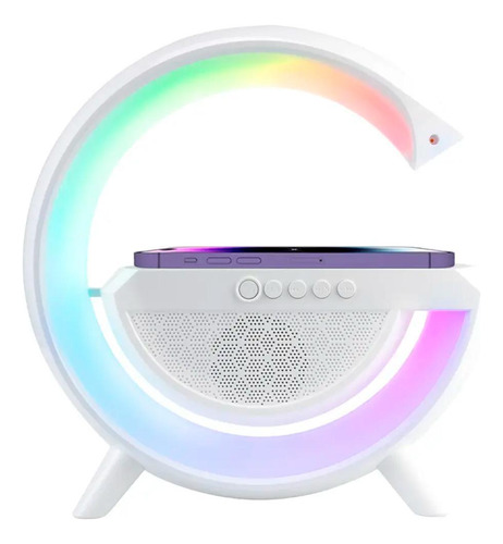 Carregador Sem Fio Luminária G Speaker Rgb Carregador