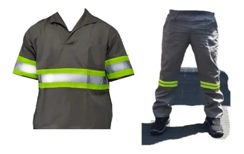 Conjunto Calca, Camisa Faixa Reflet. Manga Curta Xg,xxg,exgg