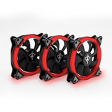 Ventilador Gamer Yeyian Led Rojo Yct-050720r 120mm, 3pzas