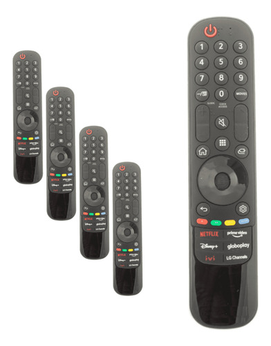 Kit 5 Controle Remoto Para Tv LG Magic Smart Mr23gn Mr21