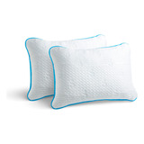 Almohada Sensei De Memory Foam Triturado Ajustable (2) Color Blanco