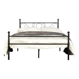 Cama Tamaño Queen, Color Negro 210*153cm (sin Colchón) Homemake Furniture