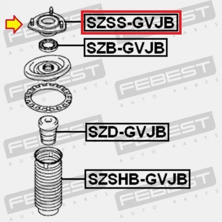 Base Amortiguador Delantero Suzuki Grand Vitara J3. Foto 3