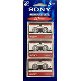 Microcasete Sony 3mc-60b, Paquete De 3, Versión Original