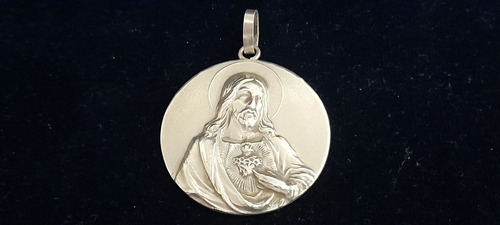 Gran Medalla De Plata 900 Corazon De Jeaus