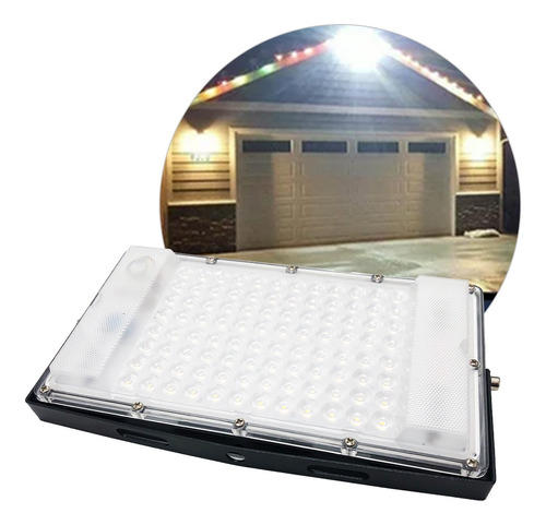 Reflector Lampara Exterior Led 100w Luz Cálida 3000k T4331